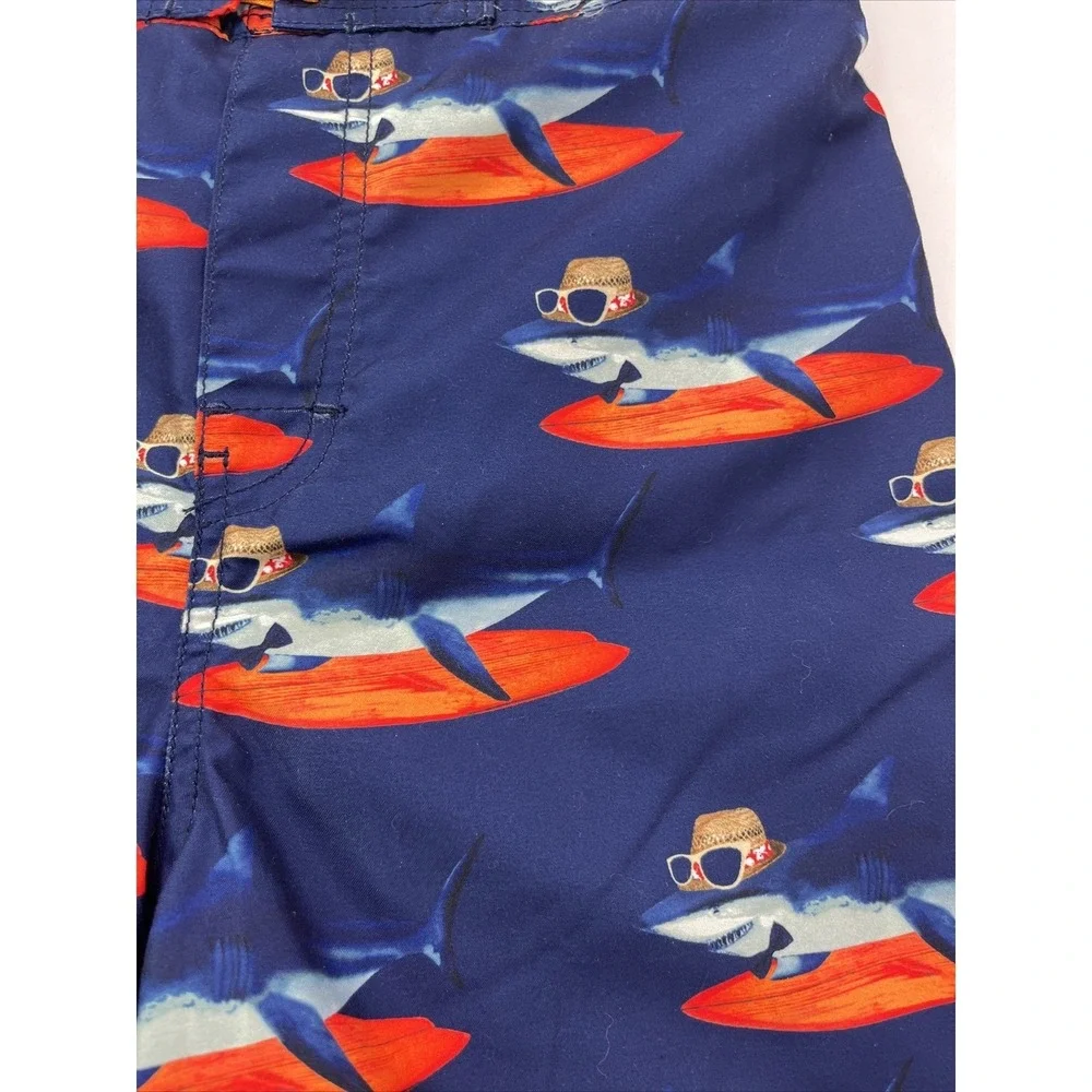 Tommy Bahama Boys XL Sharks Surfboards Hat Sunglasses Swim‎ Trunks Kids Shorts